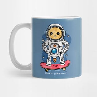 Cute Astronaut and Skater Cat Mug